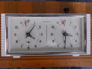Vintage Mechanical Chess Clock Double Timer Jantar Made In Ussr Russia