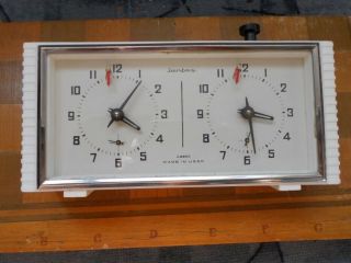 VINTAGE MECHANICAL CHESS CLOCK DOUBLE TIMER JANTAR MADE IN USSR RUSSIA 4