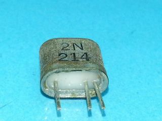 Vintage Sylvania Transistors Resistor Square Silver Leads 2n214 Single