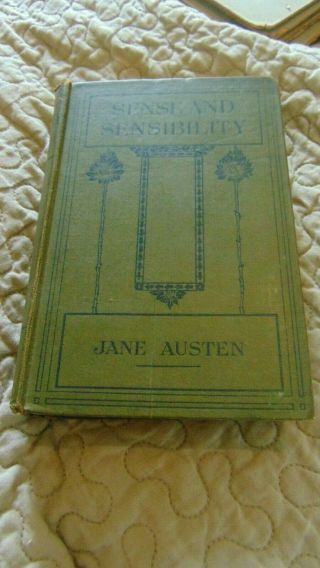 Circa 1910 Art Nouveau Sense And Sensibility By Jane Austen