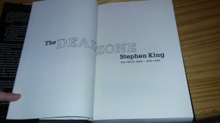 The Dead Zone By Stephen King - Viking Hardcover 1979 8