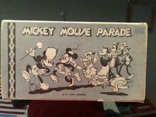 Vintage 1930’s Mickey Mouse Parade Pencil Case 2918