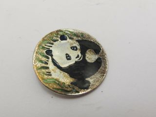 Vintage Sterling Silver 925 & Enamel Panda Bear Pendant 3