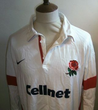 Vintage England Rugby Union Shirt Size Xl.  Cellnet