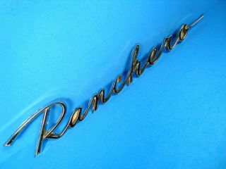 Vintage 1960 - 1965 Ford Ranchero Chrome Script Emblem