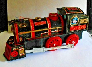 Vintage Tin Toy Train C - 20 Made In Japan Battery Operated