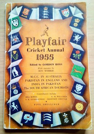 Playfair Cricket Annual.  1955 Vintage