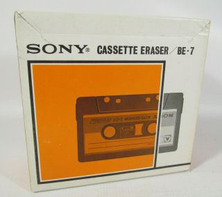 Sony Cassette Eraser Be - 7 Japan Vintage - Nos & Paperwork