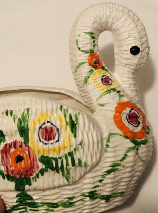 Vtg Gloria Vanderbilt Porcelain Goose By Sigma Setter Multi - Color