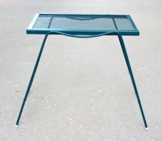 VTG Mid - Century Metal Mesh Plant Stand Patio Side Table 4