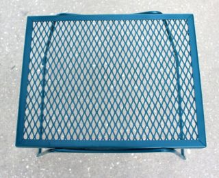 VTG Mid - Century Metal Mesh Plant Stand Patio Side Table 5