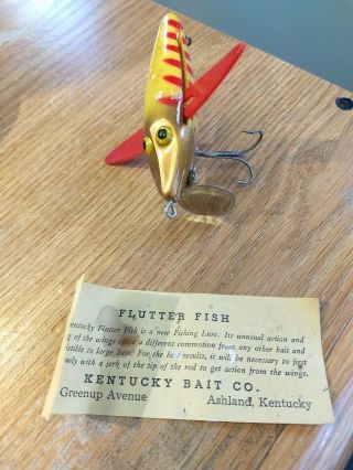 Vintage Kentucky Flutter Fish Lure