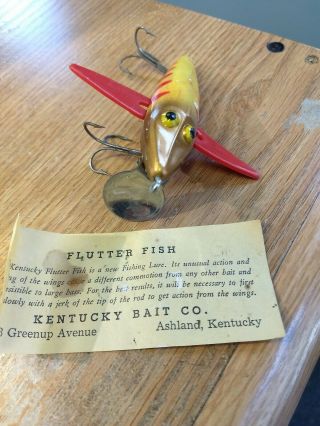 Vintage Kentucky Flutter Fish Lure 3