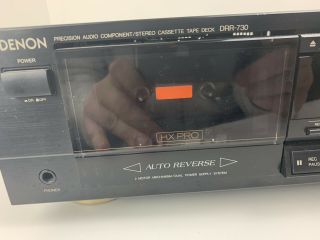 Denon DRR - 730 Cassette Tape Deck Player Recorder Auto Reverse 2