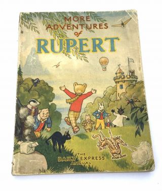 Vintage - More Adventures Of Rupert Bear 1947 Annual