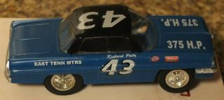 Vintage Strombecker 1/32 Slot Car 43 Richard Petty Pontiac