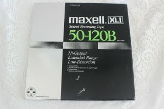 Maxell Xli 50 - 120b 10.  5 " Metal Reel To Reel Sound Recording Tape