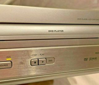 Philips DVP3345V/17 VHS VCR Cassette Recorder DVD Player Combo with Remote 3