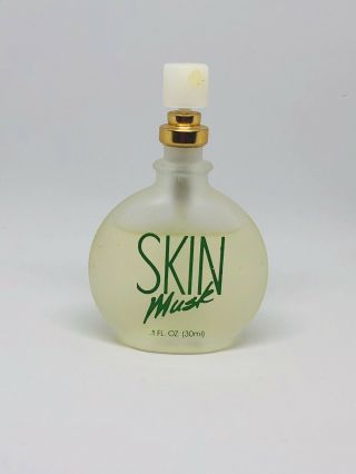 Vintage Skin Musk Cologne Spray By Bonne Bell 1 Fl.  Oz Size 85 Full No Cap