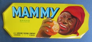 Of 25 Old Vintage - Mammy - Black Americana Florida Orange Labels