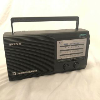 Vintage Sony Icf - 34 Portable Radio 4 Band Am/fm/weather/tv