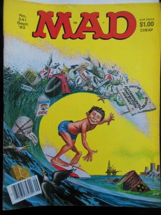 Mad Magazine; Vintage Comic Humour - September 1983 (us Ed) Satire/parody Illust