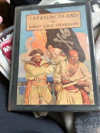 Vintage Book Treasure Island By Robert Louis Stevenson 1911 Hardcover