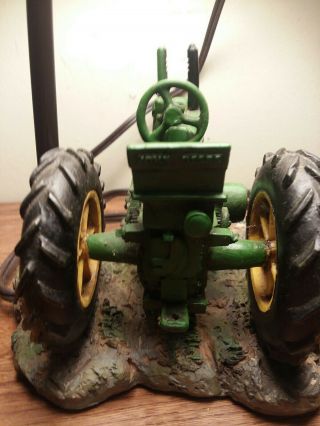 Vintage John Deere 1999 Tractor Table Lamp with Shade 3