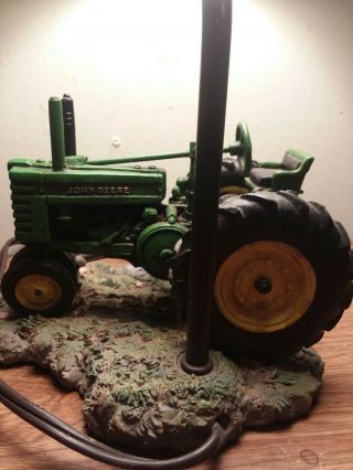 Vintage John Deere 1999 Tractor Table Lamp with Shade 4