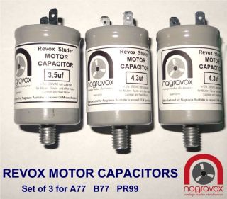 Motor Capacitors Set For Revox B77 Pr99