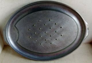 Vintage Oval Cast Aluminium Fish/roast Grill Baking Plate Cooker,  Namco (8428)