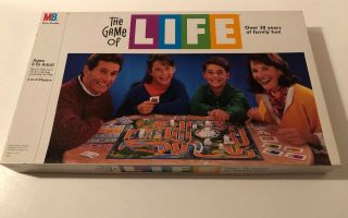Vintage " The Game Of Life " Game By Milton Bradley - 1991 Edition - 100 Complete