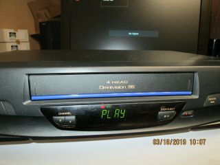 Panasonic PV - V4020 VHS Player good w/remote good 6