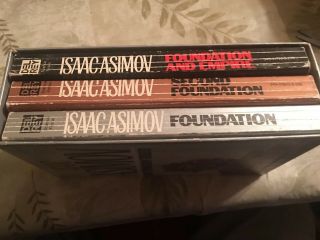The Foundation Trilogy Ballantine Vintage 1980’s Paperback Box Set Isaac Asimov
