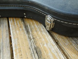 Vintage Electric Bass Guitar Hardshell Case Orange Lined 5