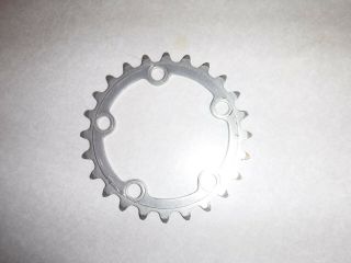 Vintage Sugino 24 Tooth 74mm Bcd 5 - Bolt Aluminum Inner Bicycle Chainring