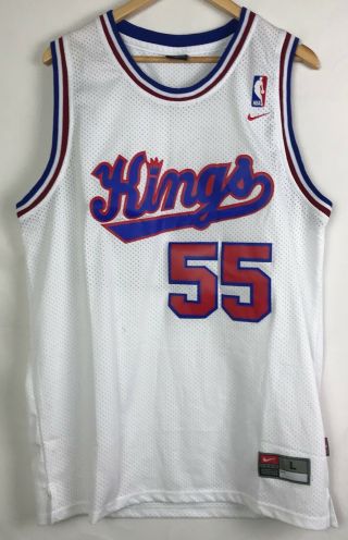 Vintage Nike Team Sacramento Kings Jason Williams 55 Stitched Jersey Large