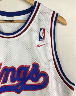 Vintage Nike Team Sacramento Kings Jason Williams 55 Stitched Jersey Large 6