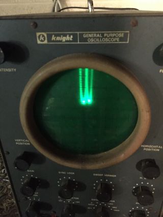 Vintage Knight Oscilloscope Allied Radio 2