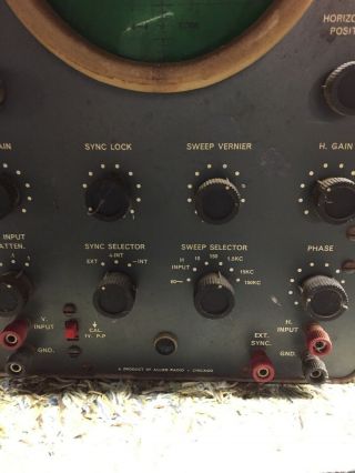 Vintage Knight Oscilloscope Allied Radio 8