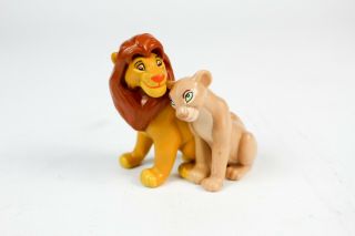 Disney Lion King Simbas Pride Adult Simba & Nala Nuzzling Pvc Figure Mattel Vtg