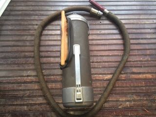 Vintage Montgomery Ward Canister Vacuum Cleaner With Attachment &