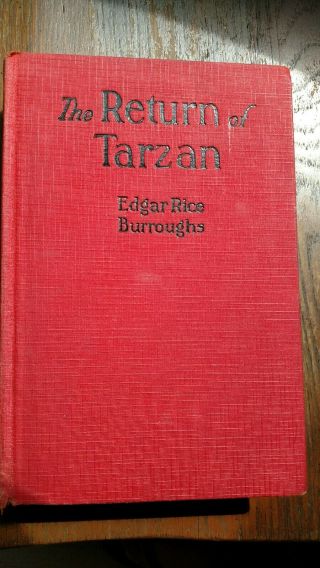 " The Return Of Tarzan " By Edgar Rice Burroughs 1st Edition Us Print 1915