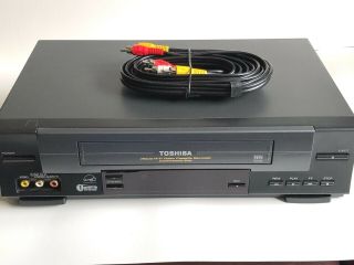 Toshiba 4 - Head Vcr Vhs Player Fast Rewind Commercial Skip W - 528