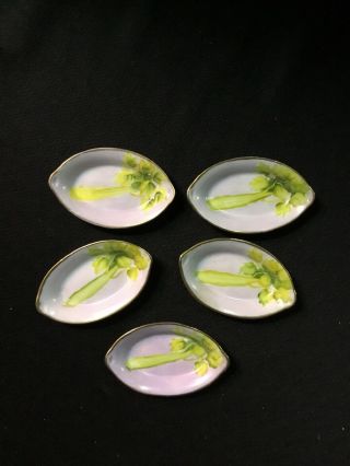 Set Of 5 Fine Vintage Noritake Made In Japan Hand Painted Spices & Salt Dishes