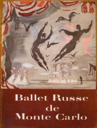 Vintage 1954 - 55 Season Ballet Russe De Monte Carlo Tour Program Maria Tallchief