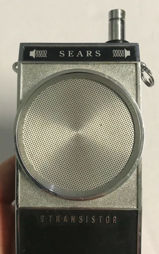 Vintage 1965 Dated Sears 9 Transistor Walkie Talkie, 2