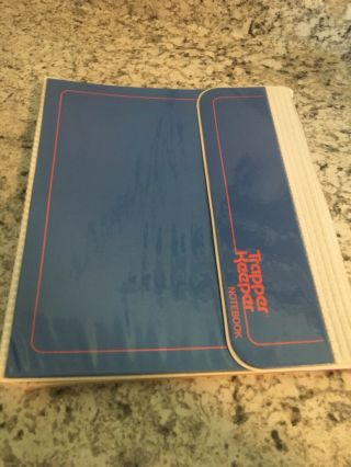 Trapper Keeper School College Notebook Binder Vintage Blue W/ Folders