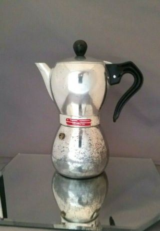 Vintage La Signora Caffettiera Aluminum Stove Top Espresso Coffee Maker Italy