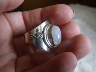 Vintage Silver Moonstone Ring